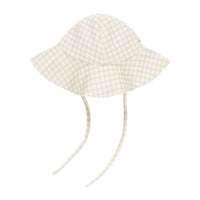 Quincy Mae Oat Check Sun Hat