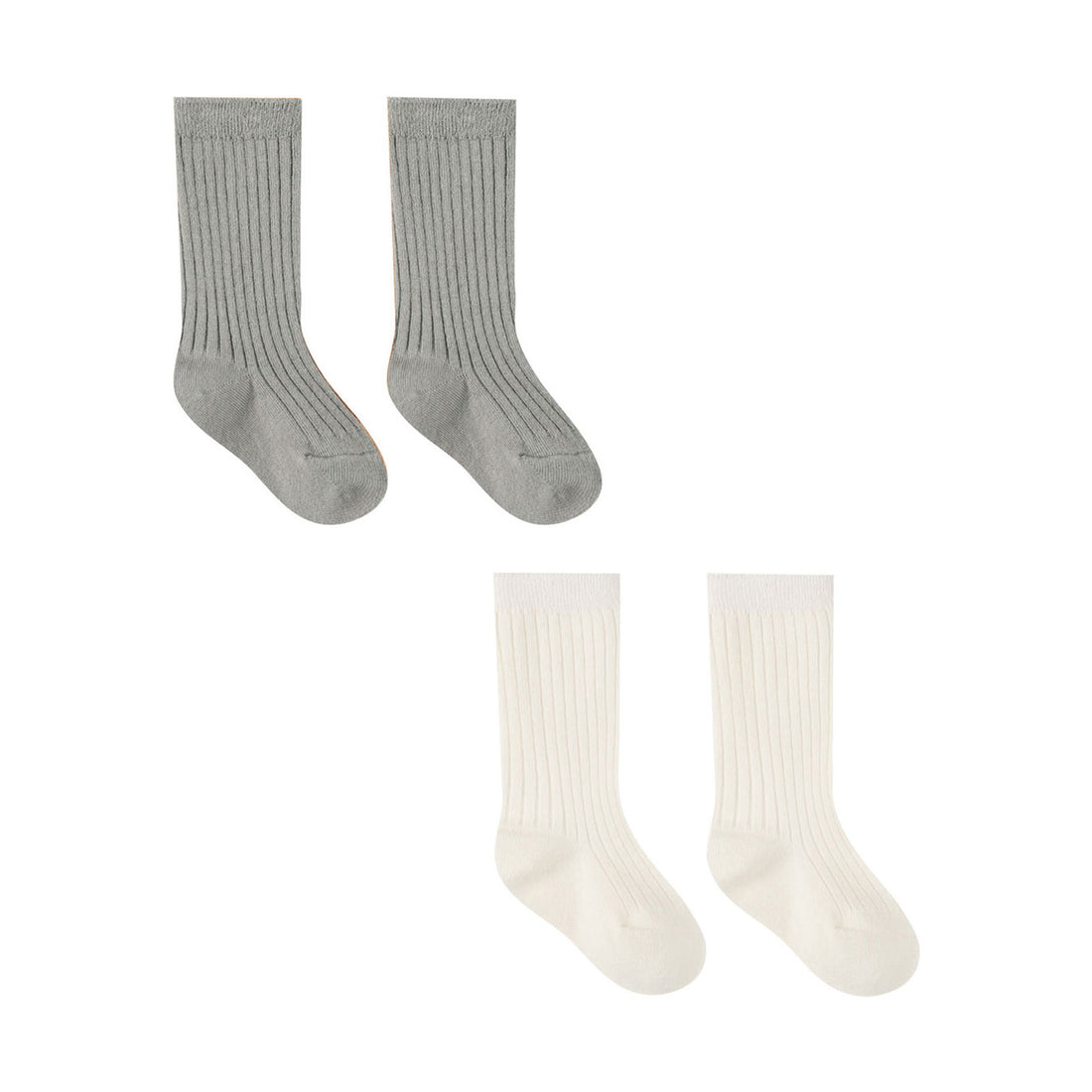 Quincy Mae Ivory, Dusty Blue Socks Set