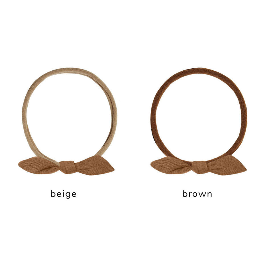Quincy Mae Cinnamon Little knot headband