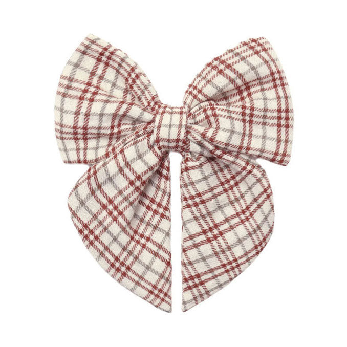 Quincy Mae Christmas Plaid Bow