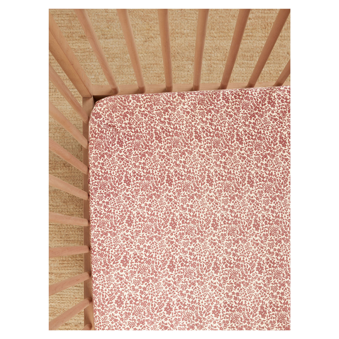 Quincy Mae Flower Field Bamboo Crib Sheet