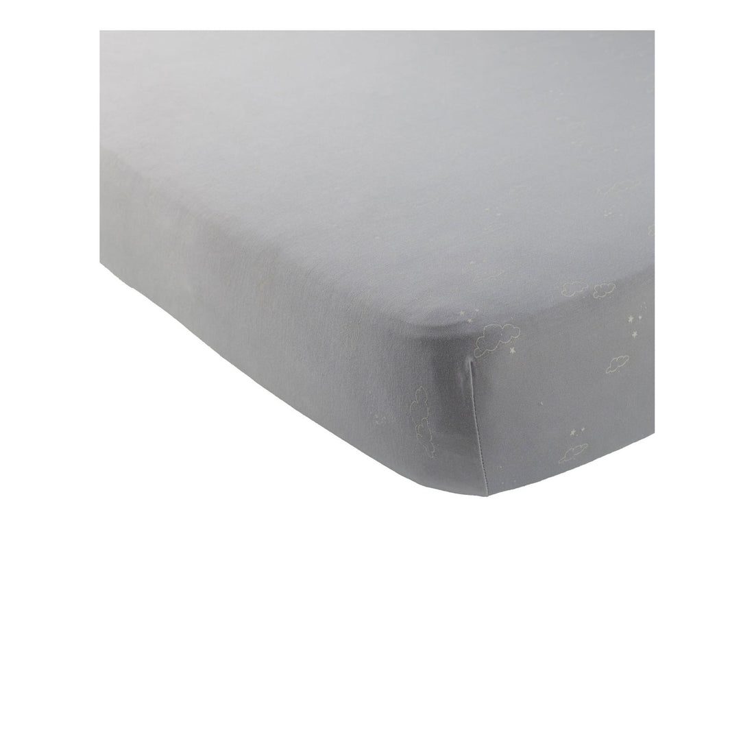 Quincy Mae Blue Clouds Bamboo Crib Sheet
