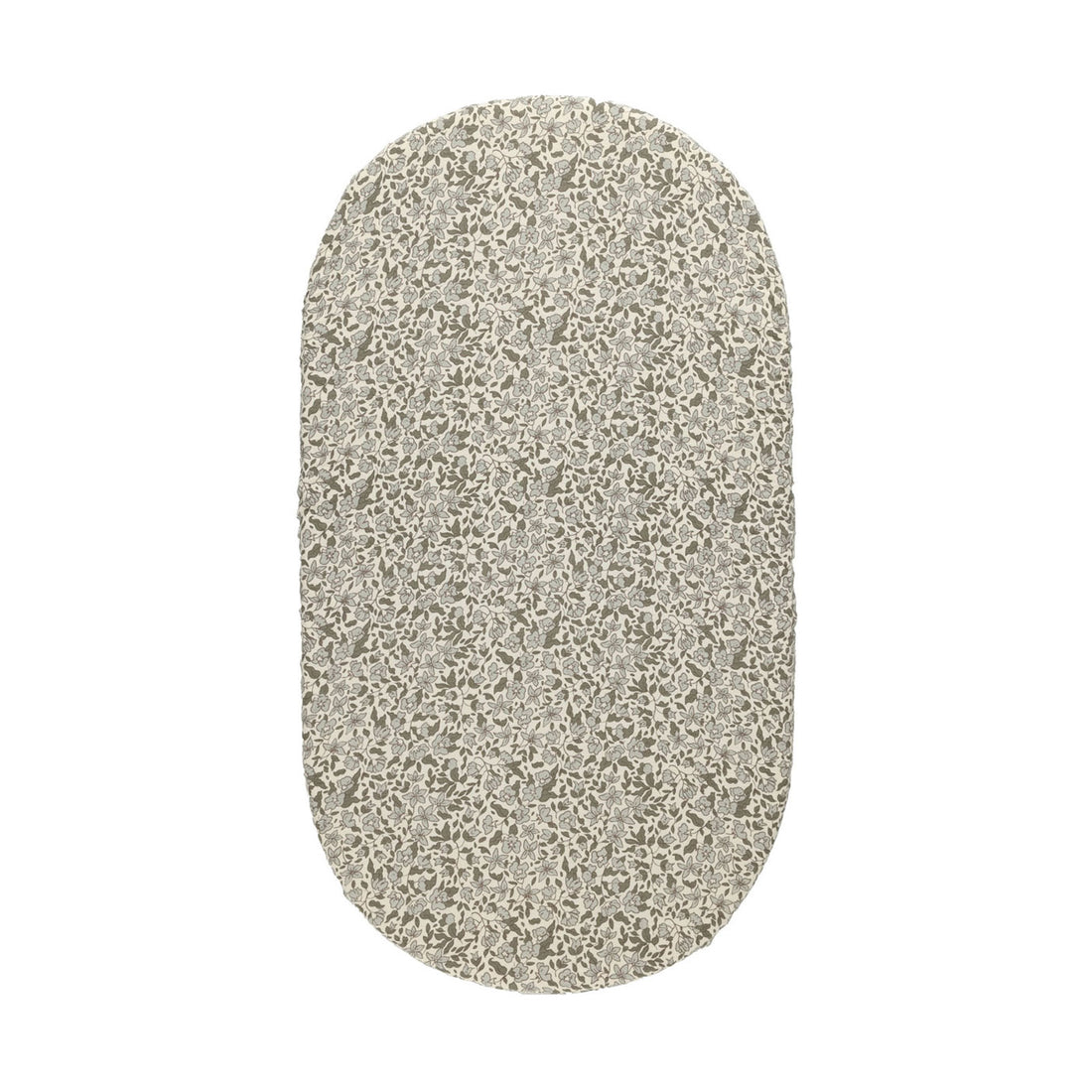 Quincy Mae Green Garden Bassinet Crib Sheet