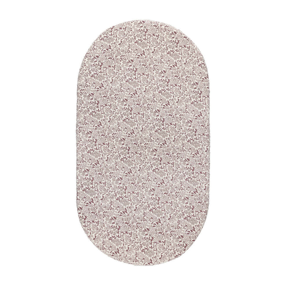 Quincy Mae Mauve Ditsy Bassinet Crib Sheet