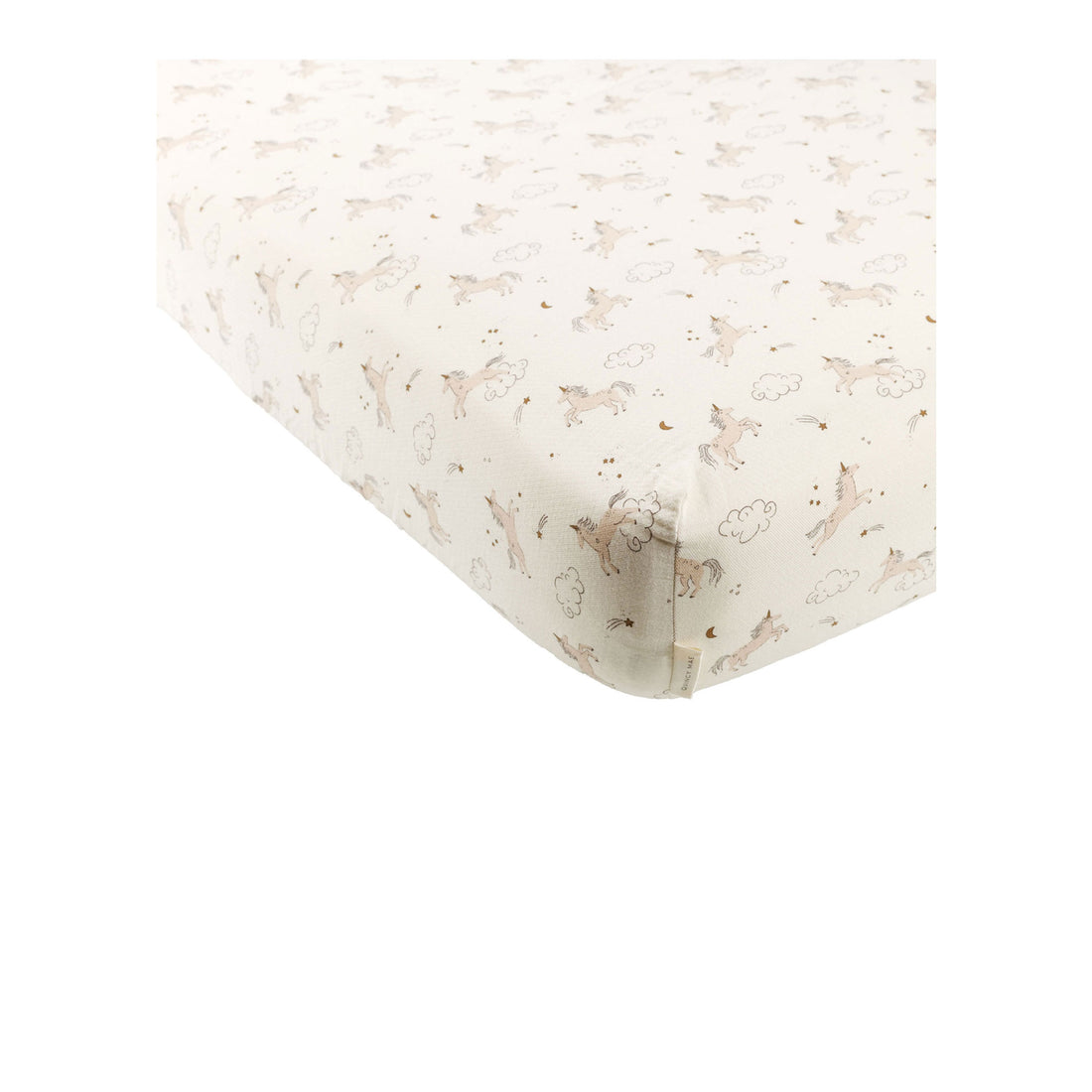 Quincy Mae Unicorns Woven Crib Sheet