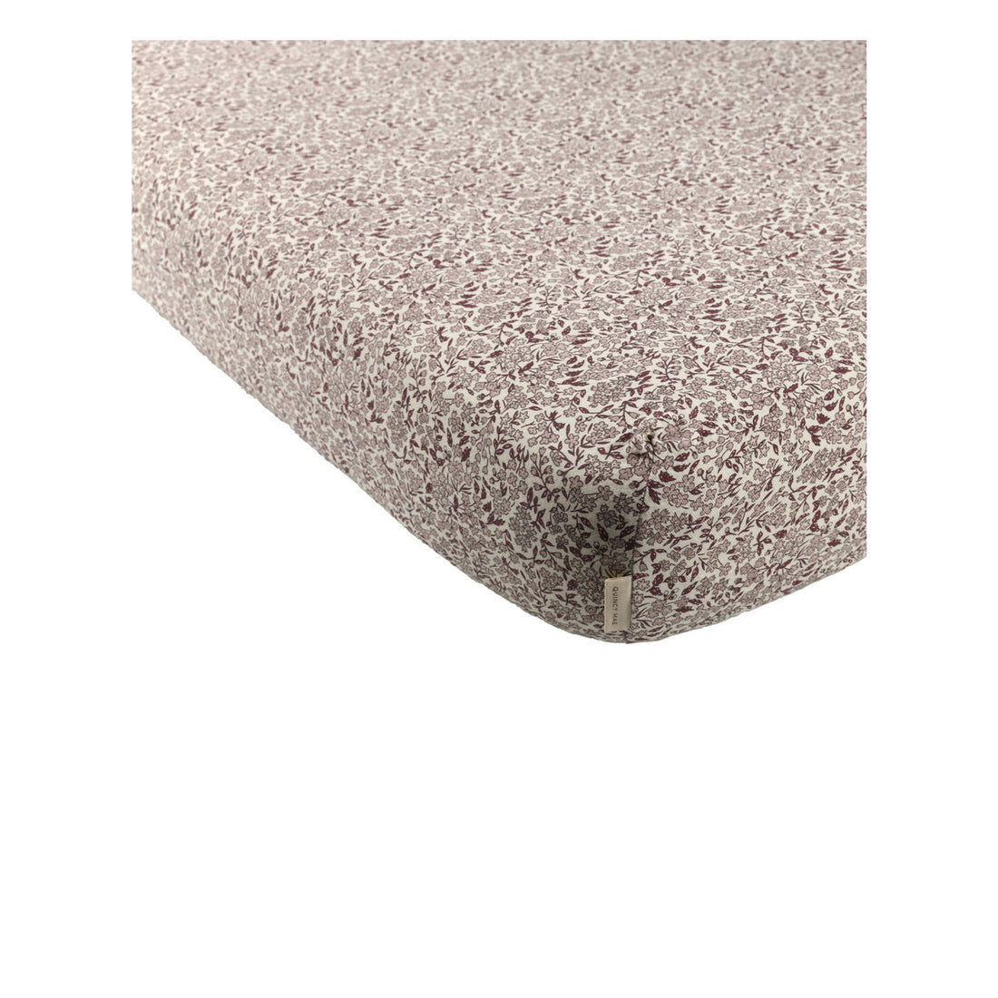 Quincy Mae Mauve Ditsy Woven Crib Sheet