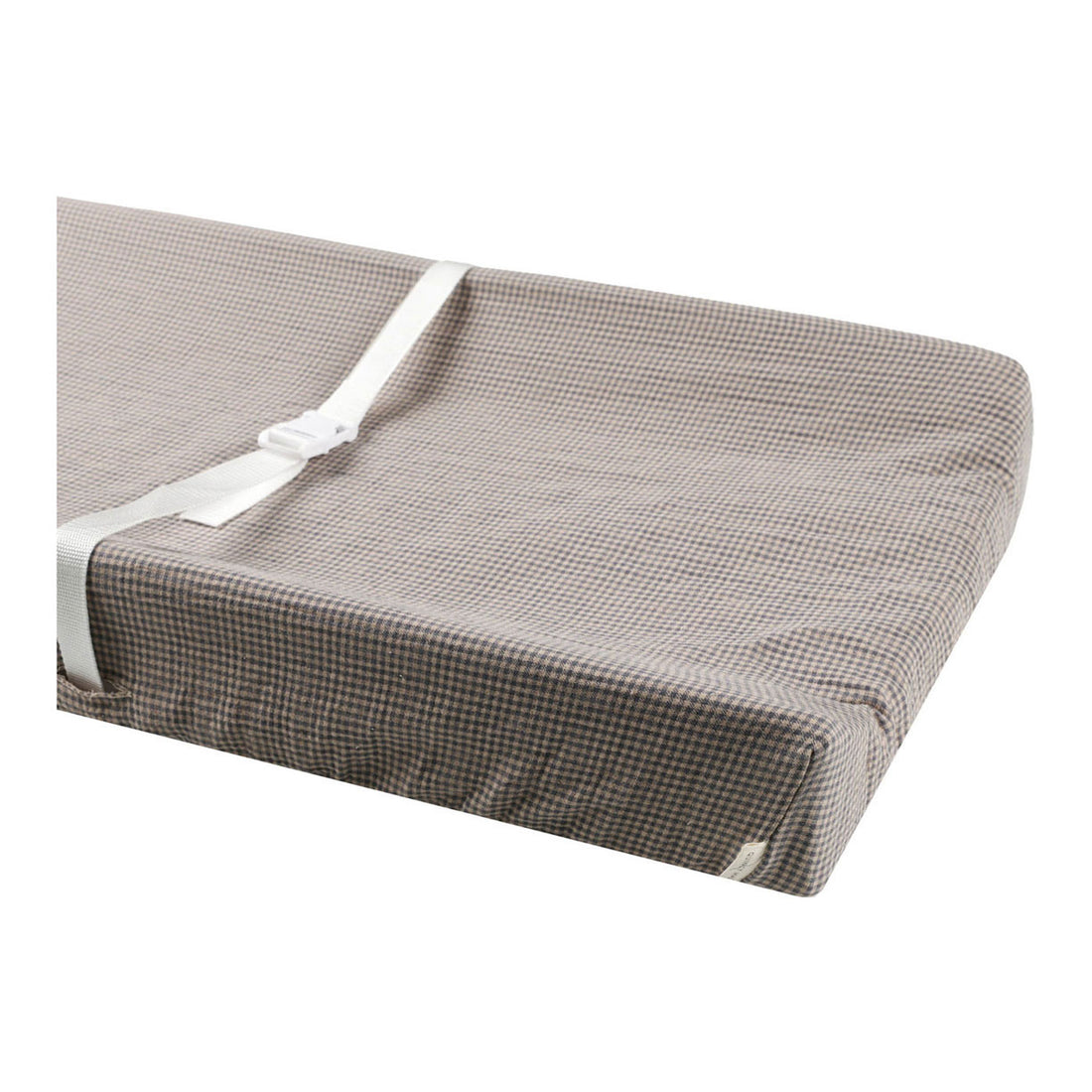 Quincy Mae Indigo Gingham Changing Pad Cover