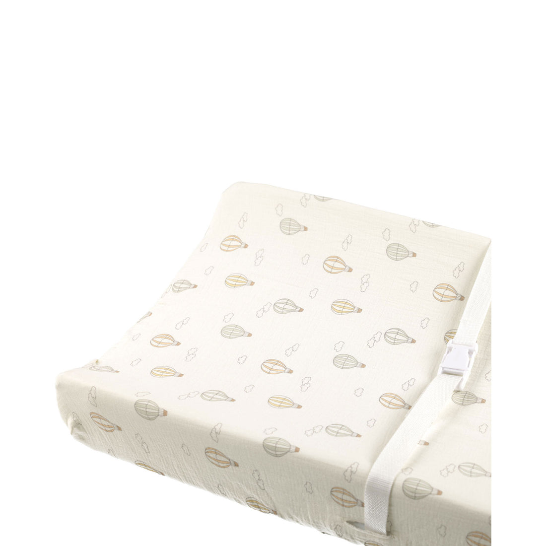 Quincy Mae Ivory Hot Air Balloons Changing Pad Cover