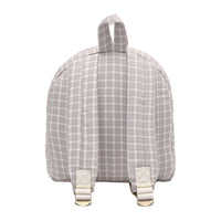 Quincy Mae Blue Gingham Mini Backpack
