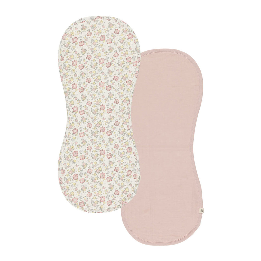 Quincy Mae Bubble Gum, Bloom, Burp Cloth, 2 Pack