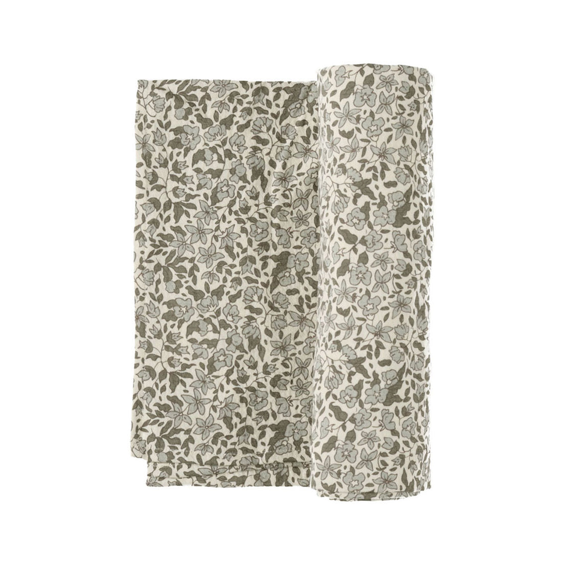 Quincy Mae Green Garden Woven Swaddle