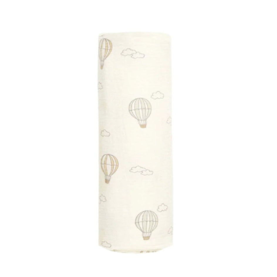 Quincy Mae Hot Air Balloons Woven Swaddle