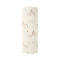 Quincy Mae Unicorns Woven Swaddle