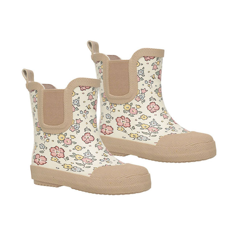 Quincy Mae Ivory Bloom Rain Boots