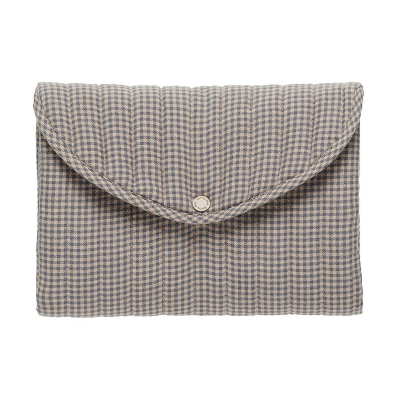Quincy Mae Indigo Gingham Changing Mat