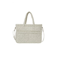 Quincy Mae Green Garden Diaper Bag + Changing Pad Set