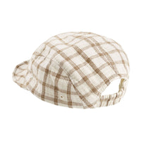 Quincy Mae Cinnamon Check Baby Cap