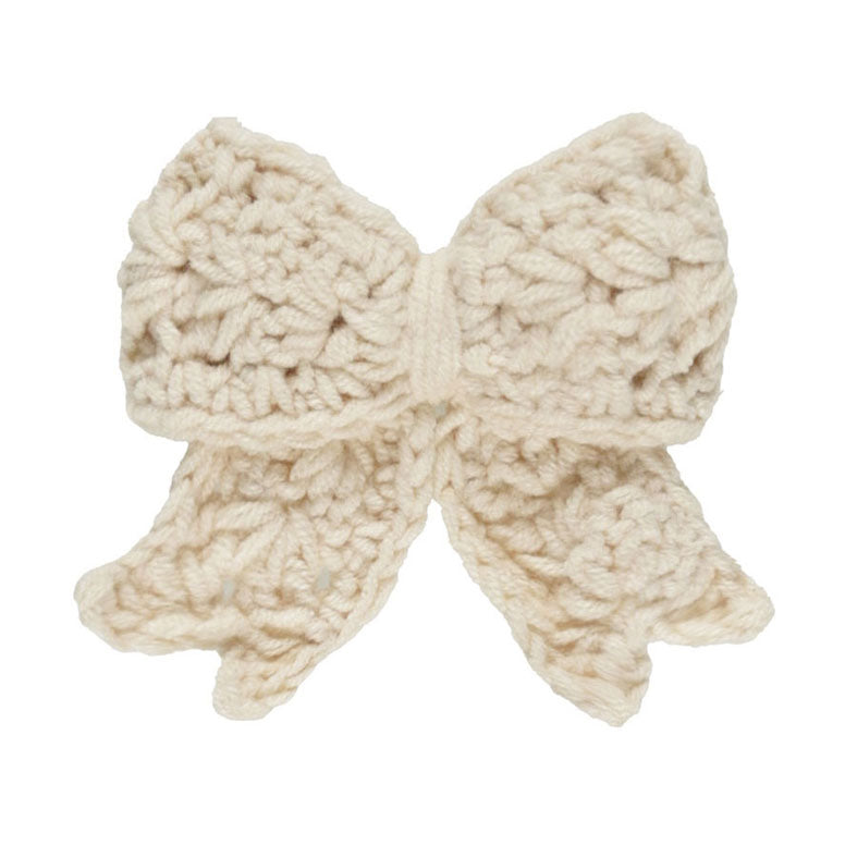 Quincy Mae Natural Crochet Bow