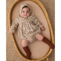 Quincy Mae Holiday Floral Callie Romper