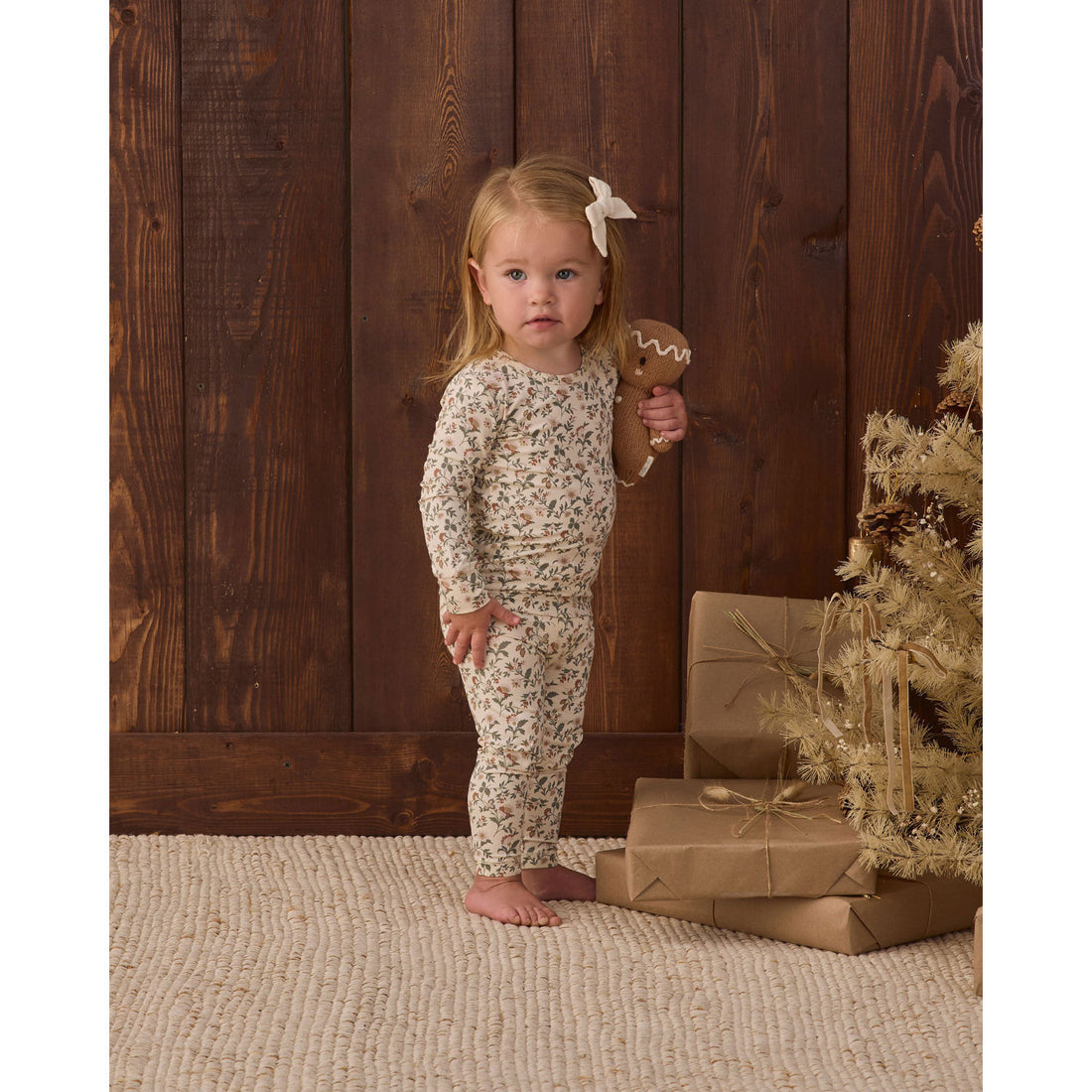 Quincy Mae Holiday Floral Bamboo Pajama Set