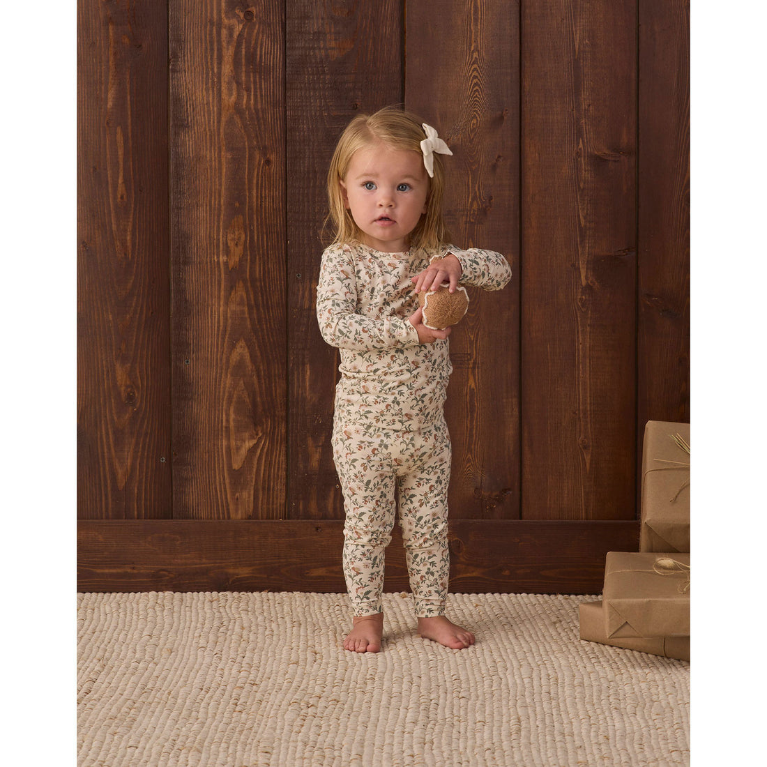 Quincy Mae Holiday Floral Bamboo Pajama Set