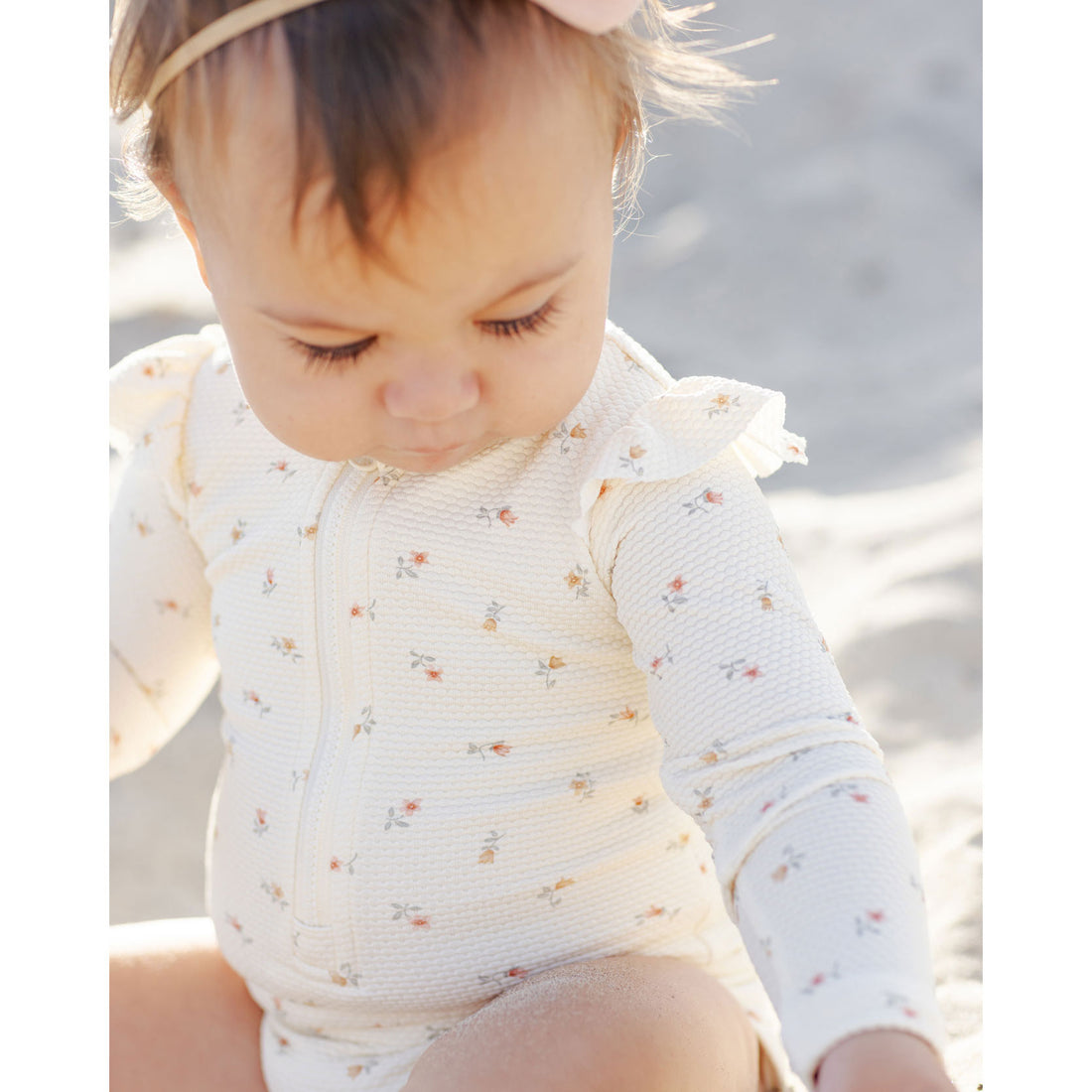 Quincy Mae Petit Fleur Byron Rashguard One-Piece