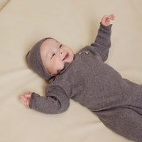 Quincy Mae Navy Cozy Heather Knit Jumpsuit