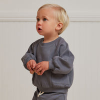 Quincy Mae Navy Pocket Sweatshirt
