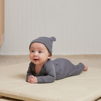 Quincy Mae Navy Pointelle Long John