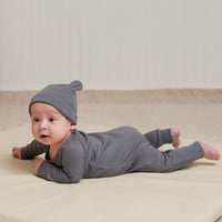 Quincy Mae Navy Pointelle Long John