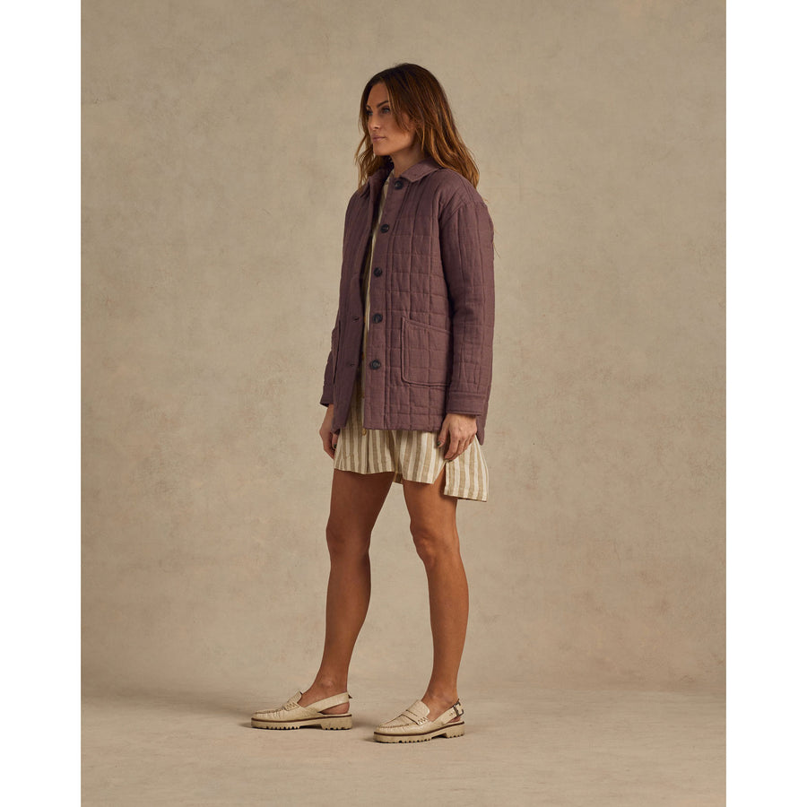 Rylee and Cru Plum Quilted Chore Womens Jacket