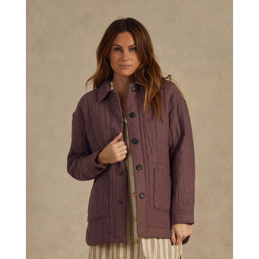 Rylee and Cru Plum Quilted Chore Womens Jacket