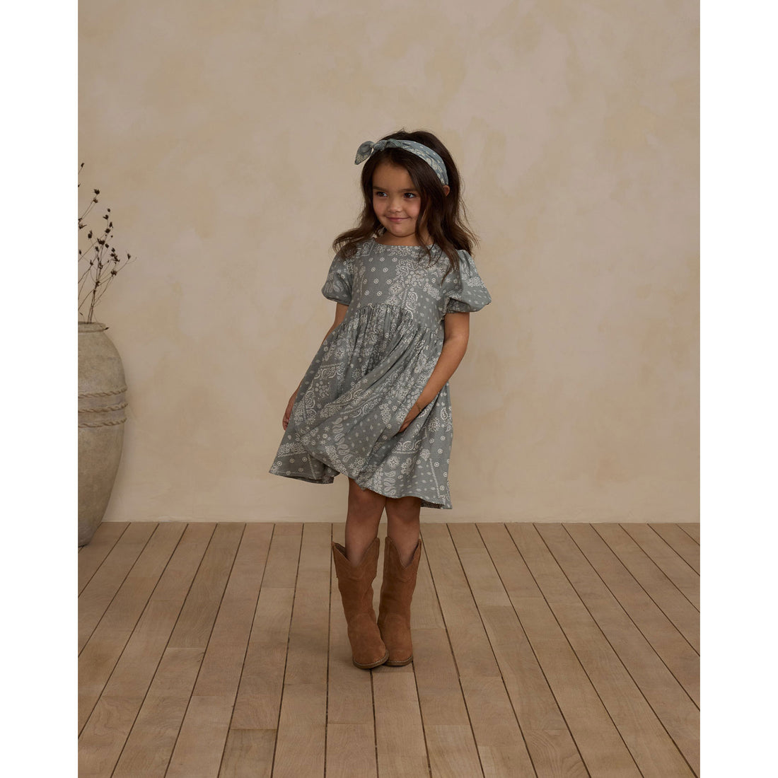 Rylee and Cru Laurel Bandana Rose Dress