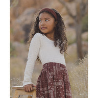 Rylee and Cru Brick Bandana Tiered Midi Skirt