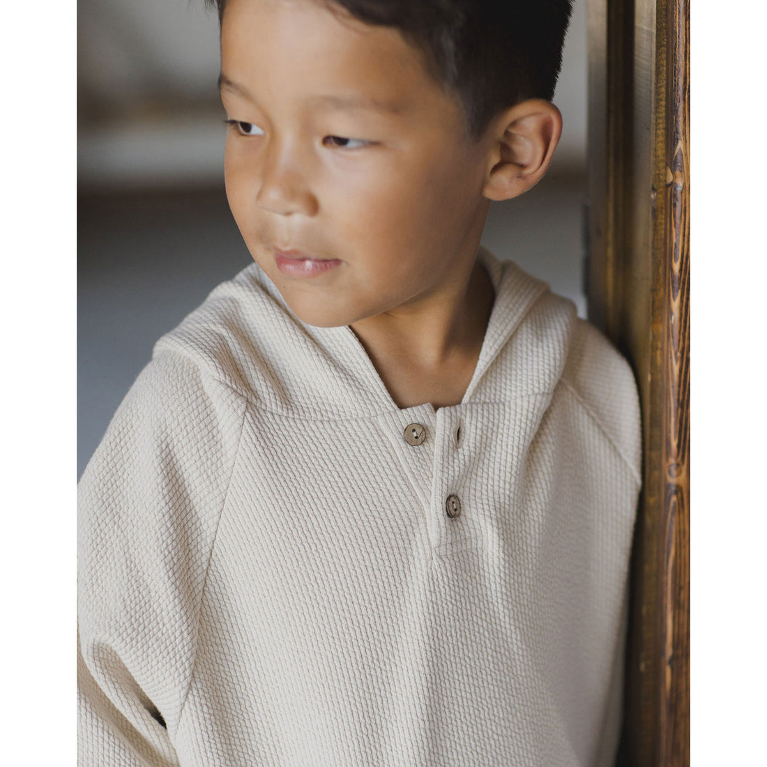 Rylee and Cru Stone Waffle Hoodie