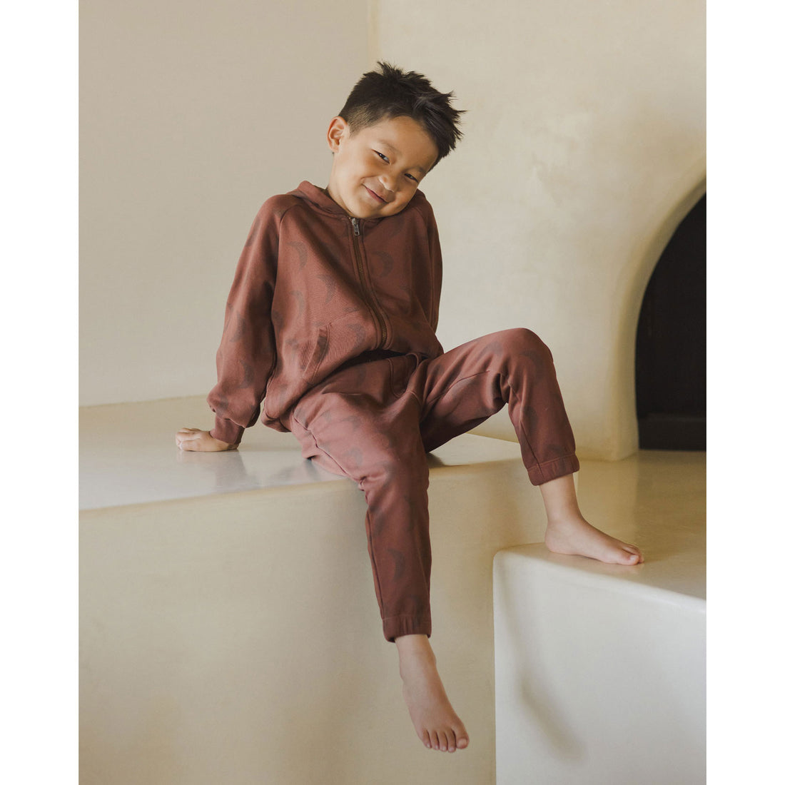 Rylee and Cru Moon Zip Up Hoodie