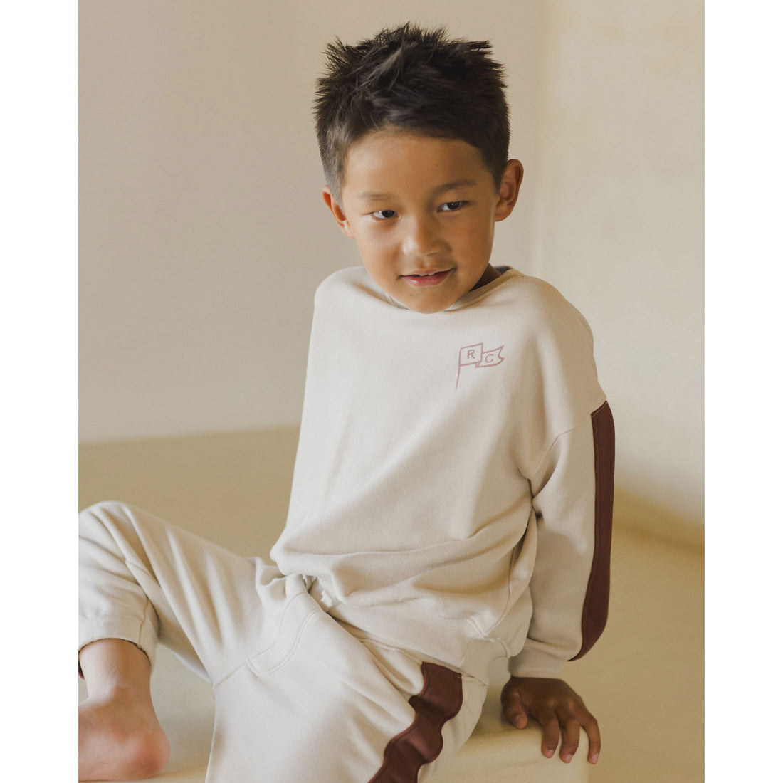 Rylee and Cru Stone Relaxed Sweatshirt