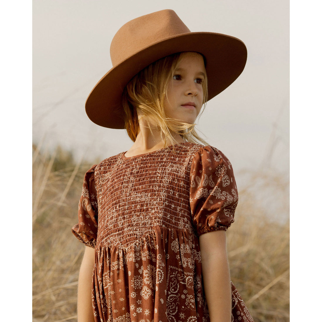 Rylee and Cru Brick Bandana Lydia Dress