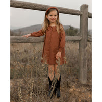 Rylee and Cru Brick Colette Mini Dress