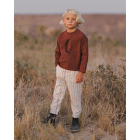 Rylee and Cru Moon Long Sleeve Paneled Tee