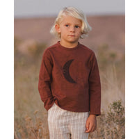 Rylee and Cru Moon Long Sleeve Paneled Tee