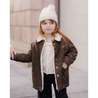 Rylee and Cru Leopard Long Chore Coat