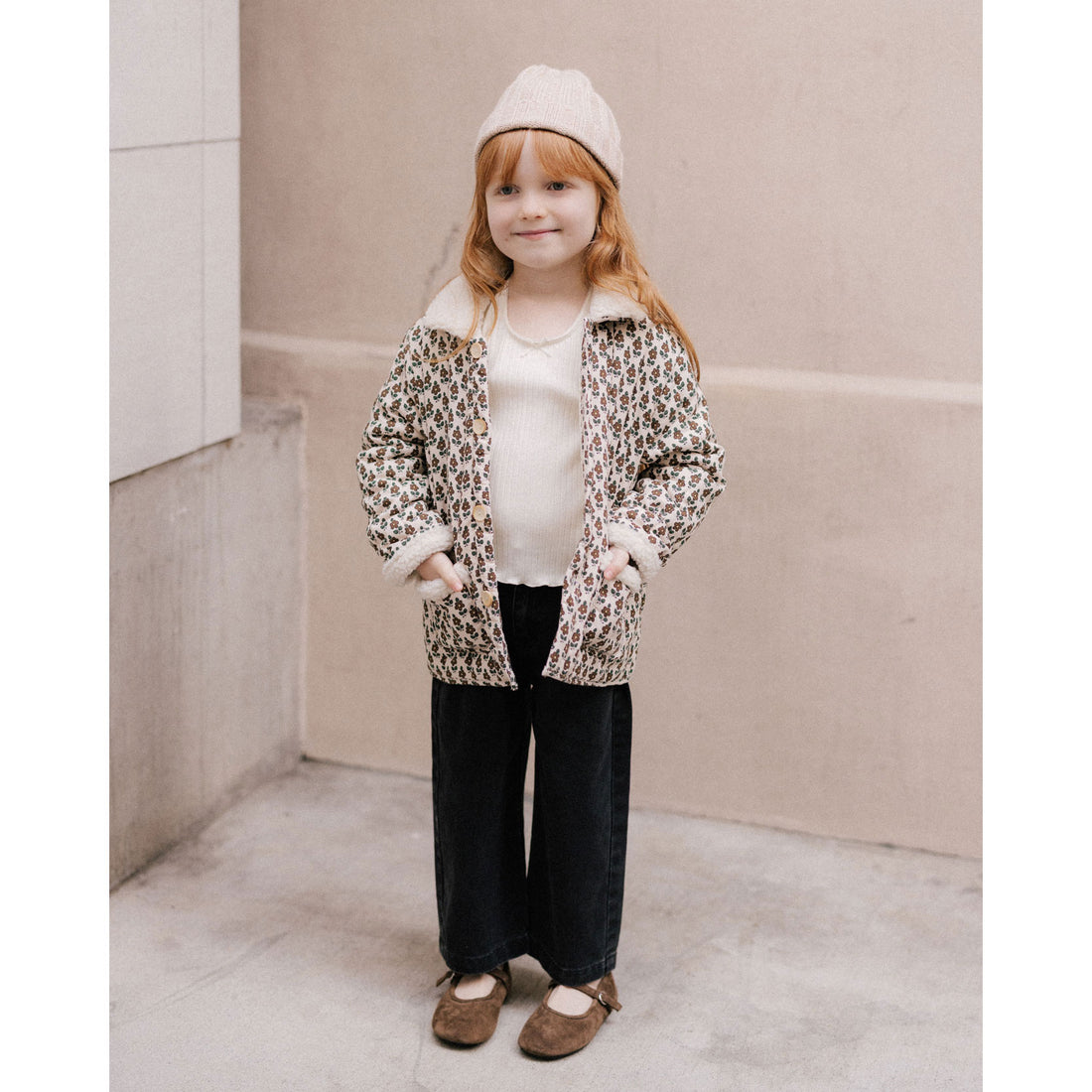 Rylee and Cru Harvest Floral Quilted Coat