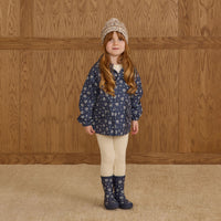 Rylee and Cru Blue Floral Raincoat