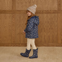 Rylee and Cru Blue Floral Raincoat