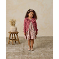 Noralee Raspberry Ruffle Cardigan