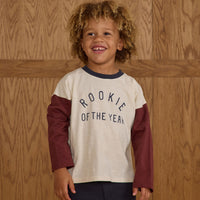 Rylee and Cru Ivory Rookie Camden Long Sleeve Tee