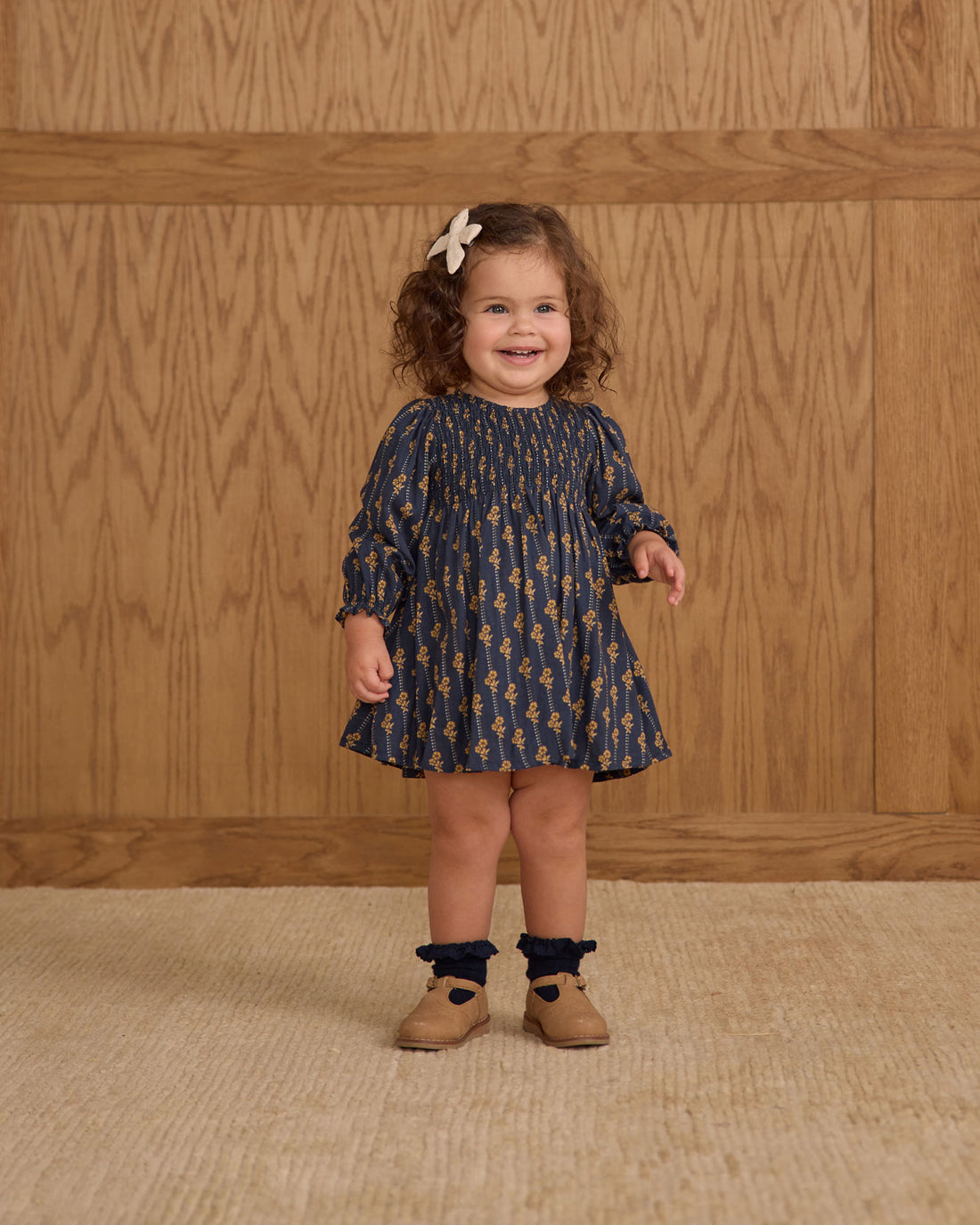 Rylee and Cru Navy Vintage Bloom Capri Dress