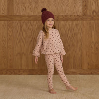 Rylee and Cru Polka Dot Spongey Knit Set