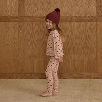 Rylee and Cru Polka Dot Spongey Knit Set